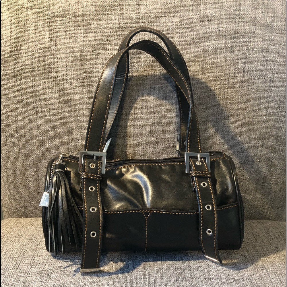 Jeanne Lottie deep brown satchel bag